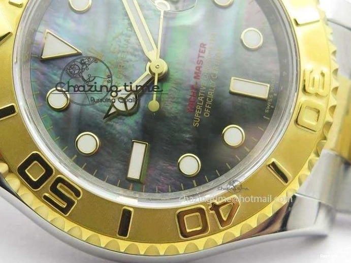 1227 MultiPurpose Yacht-Master 116622 JF Best Edition SS YG Gray MOP Dial On Bracelet A 3863